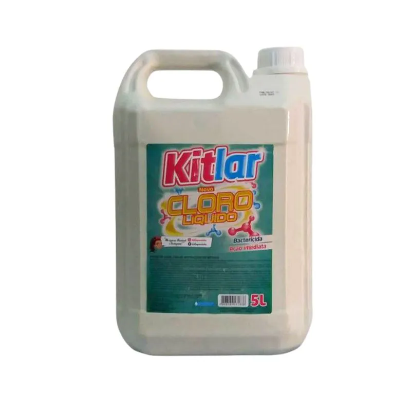 Cloro 5L KITLAR- Limpeza Poderosa e Eficiente!  LOJA ECOLIMP  PRODUTOS DE LIMPEZA